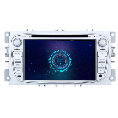 SYGAV 7"  Android car stereo radio for Ford Mondeo Focus Smax Silver GPS navigation CarPlay Android Auto WiFi Bluetooth