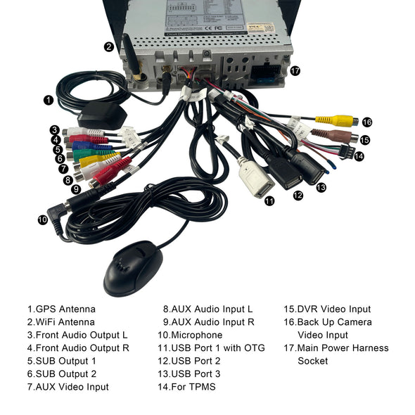 SYGAV Car Radio for Jeep Wrangler Android 11 Universal Stereo