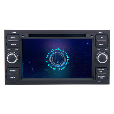 SYGAV 7" Android car stereo radio for Ford Fiesta Galaxy Fusion Mondeo Black GPS navigation CarPlay Android Auto WiFi Bluetooth