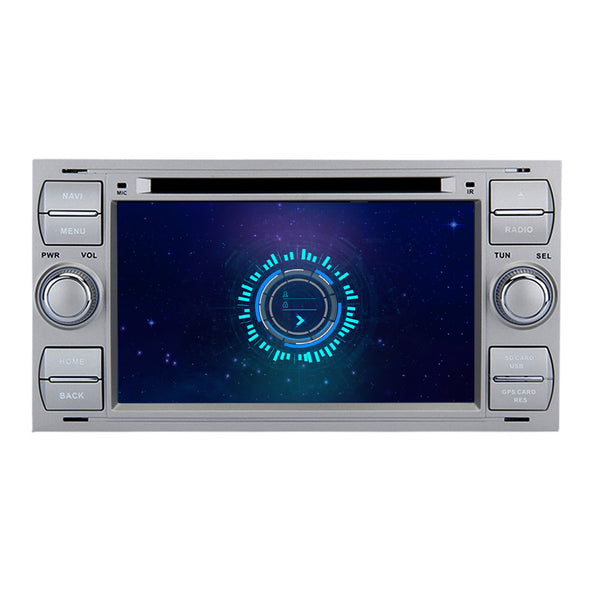 SYGAV 7"  Android car stereo radio for Ford Fiesta Galaxy Fusion Mondeo Silver GPS navigation CarPlay Android Auto WiFi Bluetooth