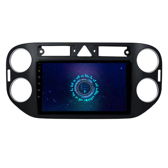 SYGAV 9" Android car stereo radio for 2010-2015 Volkswagen VW Tiguan Black GPS navigation CarPlay Android Auto WiFi Bluetooth