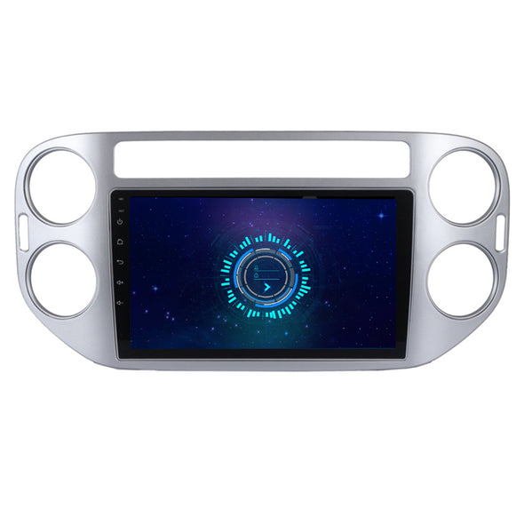 SYGAV 9" Android car stereo radio for 2010-2015 Volkswagen VW Tiguan Silver GPS navigation CarPlay Android Auto WiFi Bluetooth