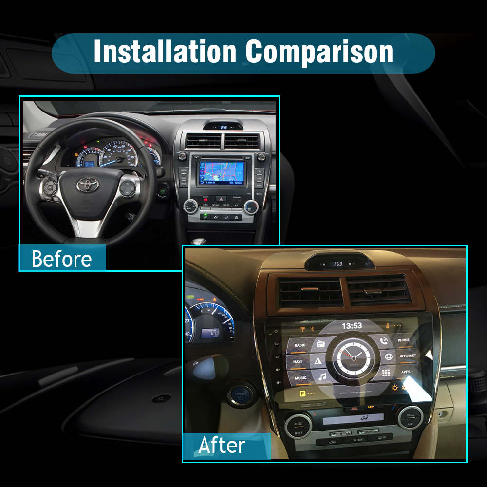 Bluetooth Android 13 Carplay Car Stereo Radio GPS FM For Toyota Camry 2012-2014 Bluetooth Android 13 Carplay Car Stereo Radio GPS FM For Toyota Camry 2012-2014