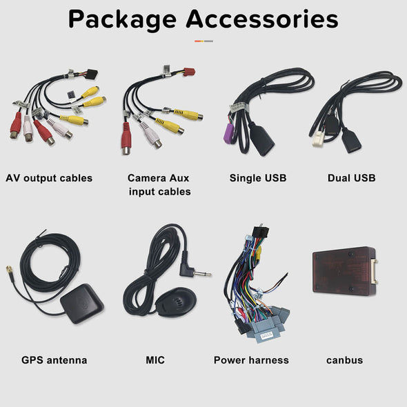 Package accessories for car stereo