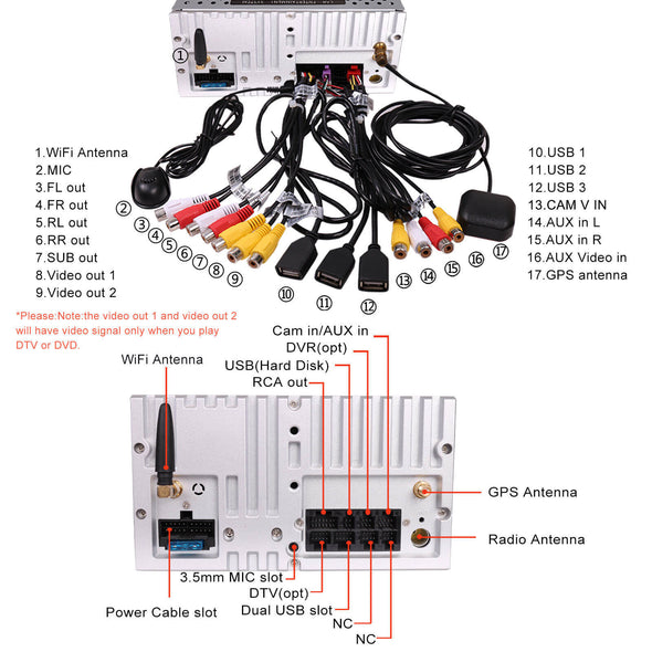 car radio connecting harness