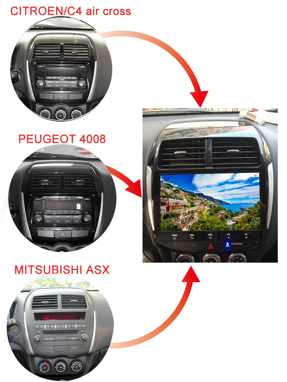 installation reference for Mitsubishi ASX Outlander Sport stereo