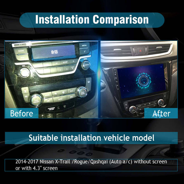  car stereo installation for Nissan Rogue X-trail