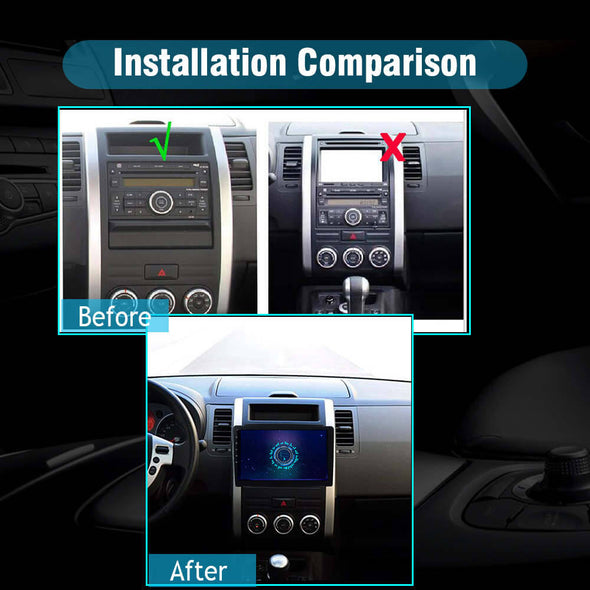  Nissan X-Trail car stereo installation