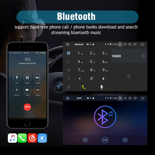 SYGAV 9" Android car stereo radio for Toyota TUNDRA 2014-2018 / wireless CarPlay WiFi Bluetooth