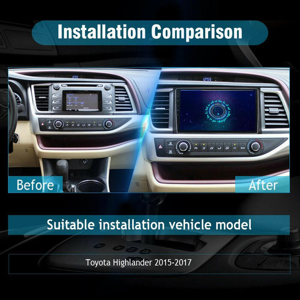 Toyota highlander car stereo installation